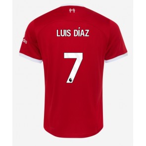 Liverpool Luis Diaz #7 Domaci Dres 2023-24 Kratak Rukavima